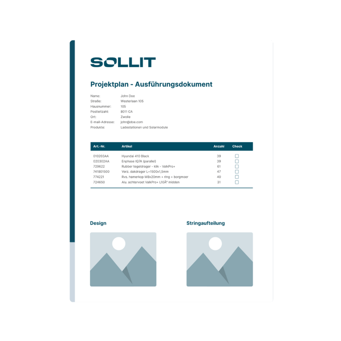 Execiton document - shadow square - DE