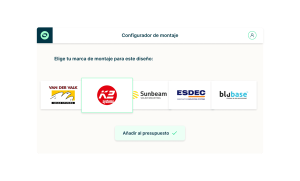 Design – Configurator mounting ES