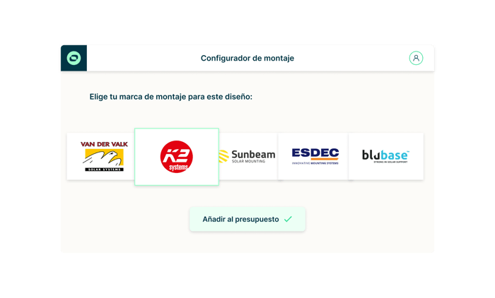 Design – Configurator mounting ES