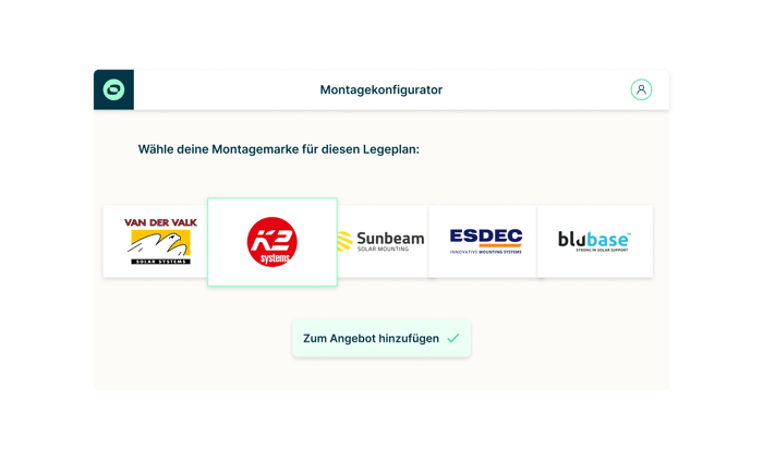 Design – Configurators mouting DE