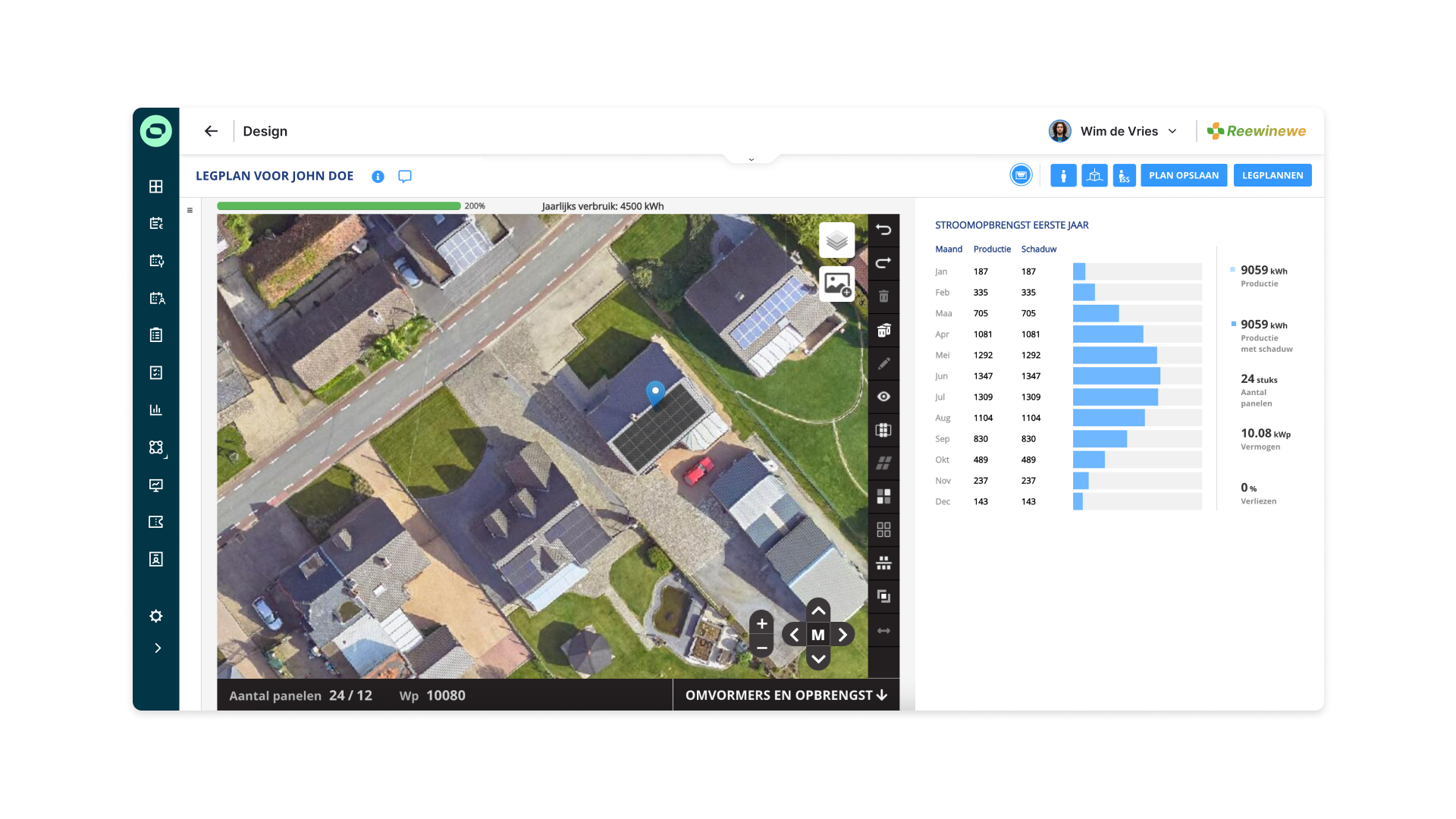 Design – yield calculation NL